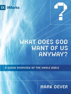 cover image of What Does God Want of Us Anyway?: a Quick Overview of the Whole Bible